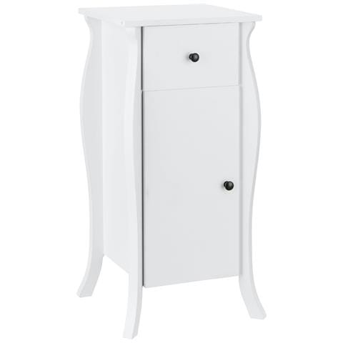 Ludwig Mobile Con 1 Anta E 1 Cassetto In Truciolare Bianco - Foto 1