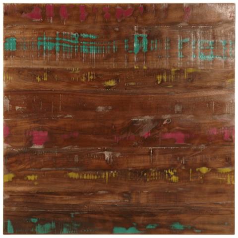 Piano Per Tavolo 70x70x1,5 Cm Quadrato Legno Massello Di Acacia - Foto 1