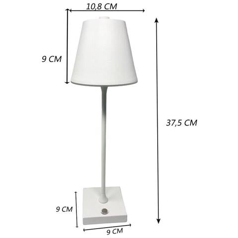 Lampada Da Tavolo Ricaricabile Usb 3 Colori Luce Bianca Calda Naturale Lume 10 W - Foto 5