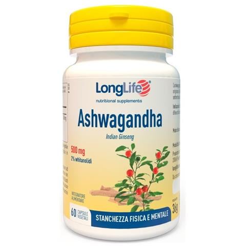 Ashwagandha Longlife 60cps - Foto 1