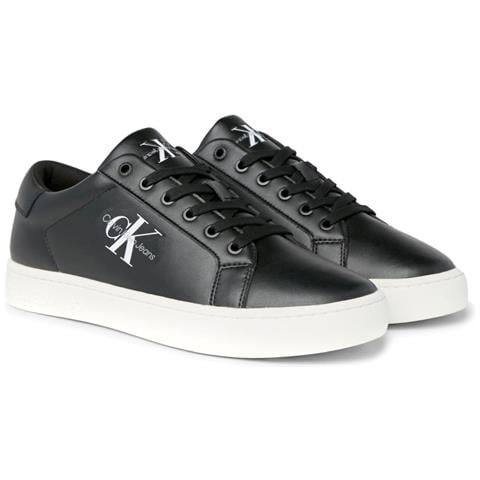 Classicc Low Sneakers Pelle Scarpe Uomo Nero Eu 44, Ym0ym00491 Bds - Foto 1