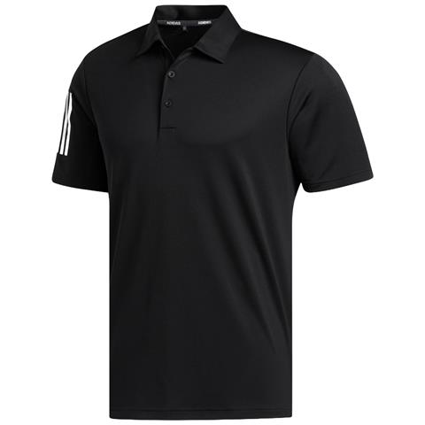 Polo Shirt 3-stripe Basic Golf Polo Shirt Fj9837, Uomini, Nero, S - Foto 1
