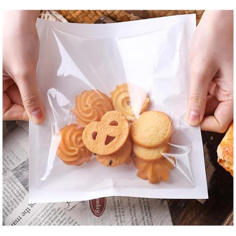 Set Di 100 Bustine Da Forno In Carta Kraft Bianca 18 X 19 Cm - Pratiche E Versatili - Foto 5