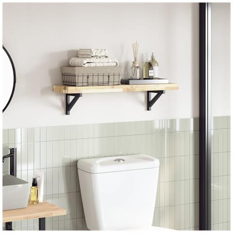 Piano Per Tavolo 100x20x4cm Rettangolare Legno Massello Acacia - Foto 1