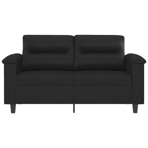 Lusso Casadino -  Divano A 2 Posti Nero 120 Cm In Similpelle - Foto 2