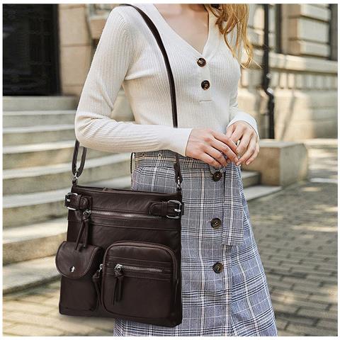 Elegante Borsa A Tracolla In Pelle Pu Black - Foto 4