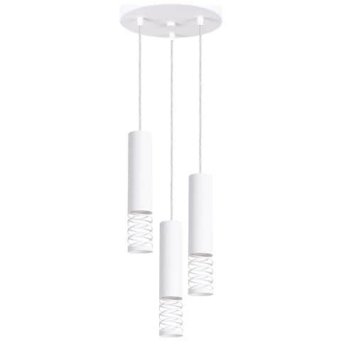 Lampada A Sospensione Lami 3p Bianco Sl. 1689 - Moderno Lampada A Sospensione Bianco 125x25x25 Cm - Foto 1