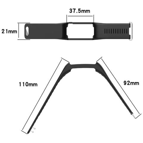Cinturino Di Ricambio In Silicone Per Polar A360 A370 Black - Foto 5