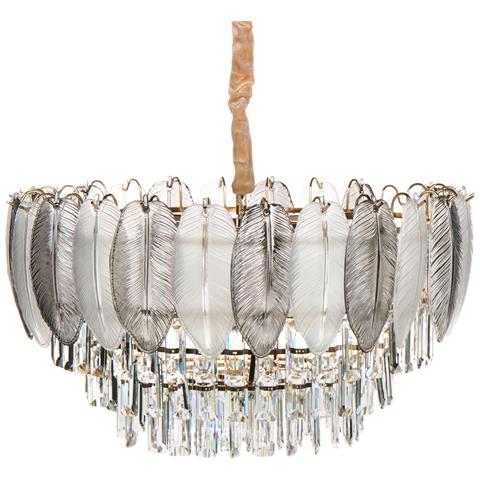 Lampadario Canagua Vetro Ottone - Foto 2