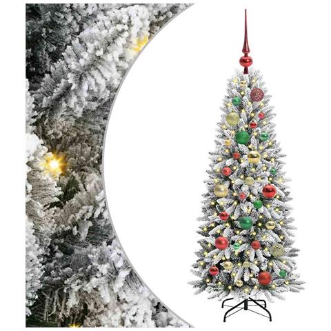 Albero di Natale artificiale con 150 LED Bianco 120 cm - Foto 1