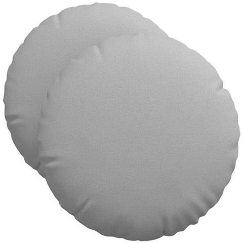 Cuscini per Seduta 2 pcs Grigio Nuvola Ø50 x 19 cm Tessuto - Foto 1