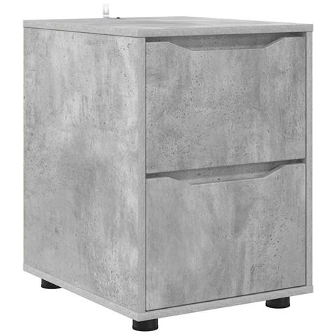 Armadio Grigio cemento 40 x 48 x 57 cm Legno multistrato - Foto 1