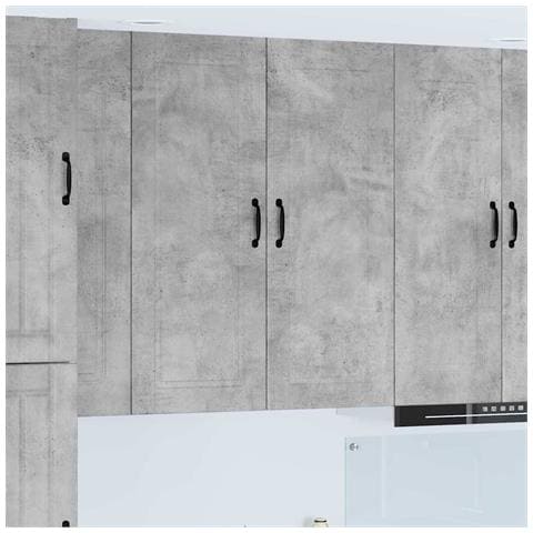 Pensile cucina con lo scaffale Grigio cemento 40 x 31 x 100 cm - Foto 2