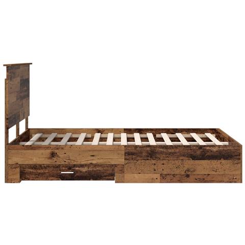 Struttura del letto con testiera Legno vecchio 120 x 190 cm - Foto 9