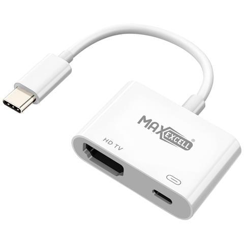 Adattatore Video Hdmi A Usb-c Ultra-hd 4k Con Ricarica Rapida Usb-c Da 100w, Bianco - Foto 1