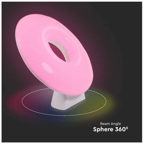 Lampada LED da Tavolo 4W Colore Bianco WiFi Compatibile con Google Home e Amazon Alexa RGB, colore Bianco - Foto 2