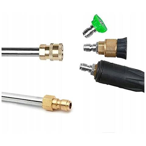 Set Di Ugelli Per Idropulitrice Con Lancia E Schiumogeno - 5 Ugelli (0°, 15°, 25°, 40°, 60°) | Max 250 Bar, 60°c | Compatibile Con, Lavor - Foto 8