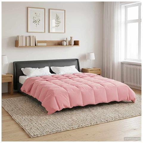 Piumone Completo Annuale Rosa 200 x 240 cm Microfibra - Foto 2