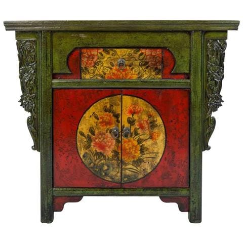 Mobile Da Ingresso In Legno Verde 91x40x80h - Foto 2