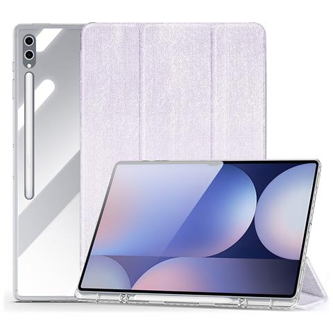 Cover per Galaxy Tab S10 Ultra - TPU+PC+Pelle /PU, Viola - Foto 1