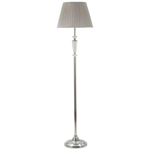 Lampada Da Terra Silvery Con Paralume Grigio Cm Ø40x164 - Foto 1