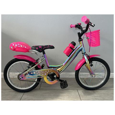 Bici Bimba Da Passeggio Misura 16 Telaio Cromatizzato Multicolore Modello Starcolor 1v Bicicletta Bambina Nuovo Modello - Multicolore - Foto 1