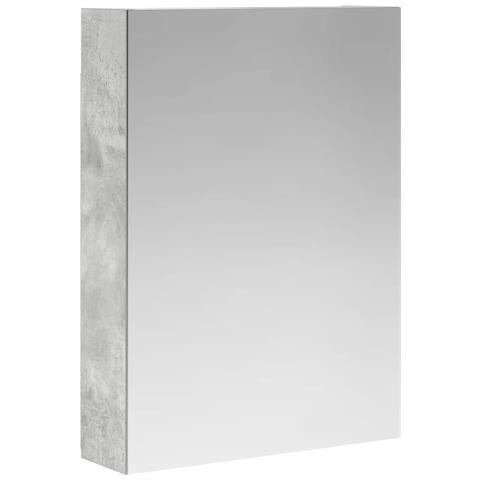 Mobiletto per specchio da bagno con lo scaffale Grigio cemento - Foto 1