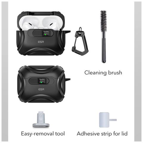 Custodia Nera Per Airpods Pro 3 Esr - Foto 7