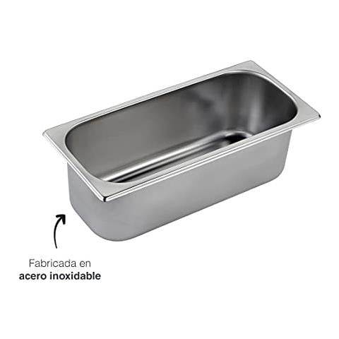 66172 - Secchiello per gelato, contenitore per gelato, vassoio in acciaio inox 18/10 - Foto 2