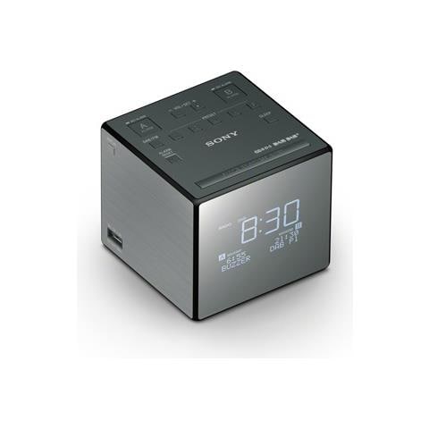 XDRC1DBP Radiosveglia Portatile con Ricevitore Digitale DAB / DAB+ USB Colore Nero / Argento - Foto 1