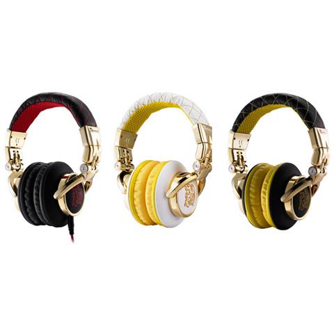 Cuffia DRACCO Signature Cavo Stereo - Over-the-head - Ear-cup - Dorato, Bianco - 10 Hz - 22 kHz - Placcato Oro - 1,50 m Cavo - Mini-phone - Foto 5