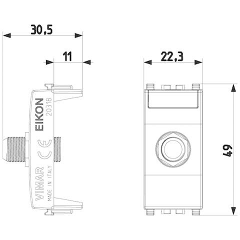 20318n - Presa Coassiale Tipo F Femmina Next - Foto 2