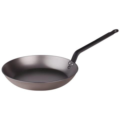 Padella Lionese In Ferro Pesante Con Manico - Diametro Cm 40 - Altezza Cm 5,5-capacità Lt 6 - Foto 1