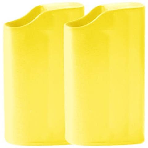 2 Posa Cenere Tascabile Smookey Ignifugo Portaccendino Bic Chewing Gum Giallo - Foto 1