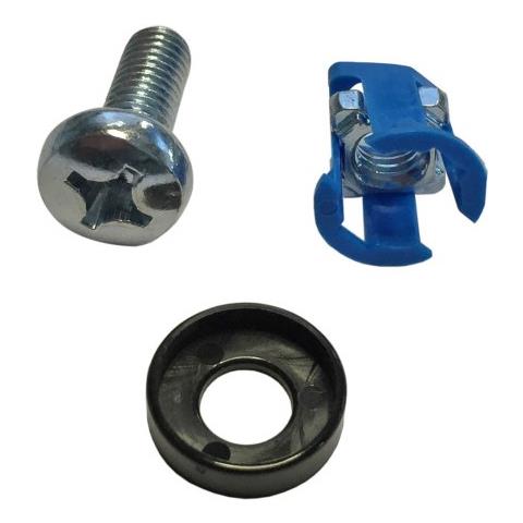 I-CASE MOUNT-50CAPT - Kit Set 50 Viti, 50 Dadi e 50 Rondelle per Montaggio Rack Silver - Foto 1