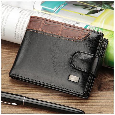 H-Tech - Portafoglio Uomo Con Rfid Blocking Portamonete Porta Carte E  Ribaltina, Colore: Nero Opaco - ePRICE