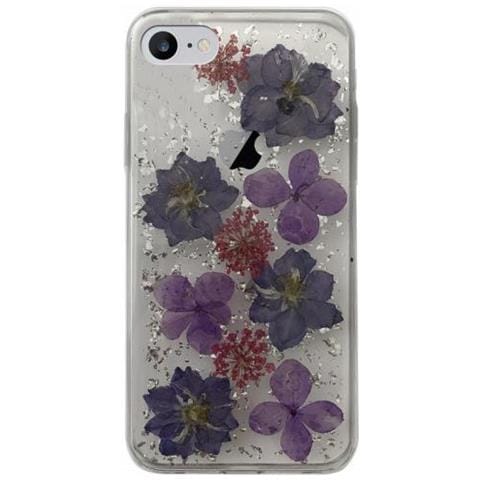 Cover Iphone 6 / 6s / 7 / 8 4.7'' Pc + Tpu Glam Hippie Chic Con Fiori Purple - Foto 1