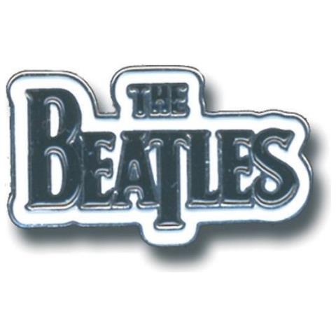 Beatles (the) : Medium Drop T Logo Black (spilla Badge)  - Foto 1