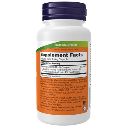 Rhodiola 500mg 60 Veg Capsules - Rodiola Rosea - Foto 2