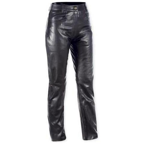 Pantaloni Donna Pelle Moto Custom Chopper Jeans 5 Tasche Lady 28 - Foto 1