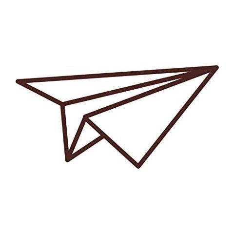 Tampone Di Legno - Aereo Origami - Foto 1