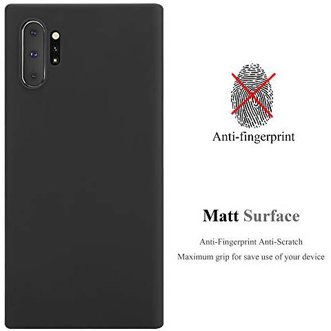 Cadorabo Custodia Compatibile Con Samsung Galaxy Note 10 Plus In Candy Nero - Coperchio Protettivo In Silicone Tpu Flessibile - Foto 2
