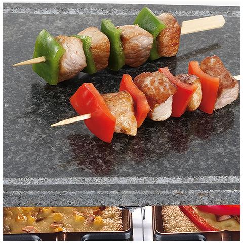 Macchina Per Raclette 8 Persone 1500w + Pietra Per Grigliare - Rg2374 - Foto 10