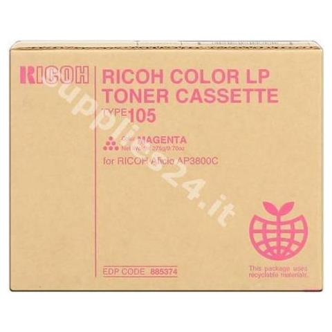 888036 Toner Originale Magenta per Aficio CL 7000 Capacità 10000 Pagine - Foto 1