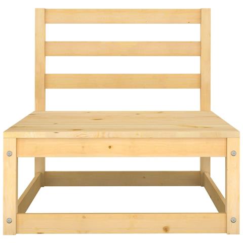 Set Salotto Giardino 8 pz Cuscini Antracite Legno Massello Pino - Foto 2