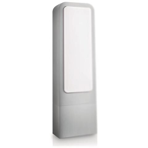 Lighting, Palo Attacco 2g7, 11 W, Altezza 40 Cm, Lampadina Inclusa, Alluminio Grigio - Foto 1