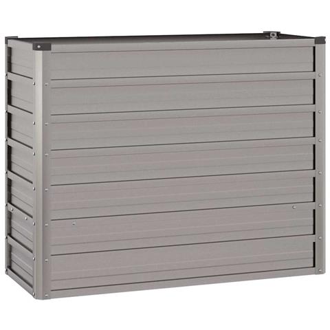 Letto Rialzato da Giardino Ruggine 100x40x77 cm Acciaio Corten - Foto 8