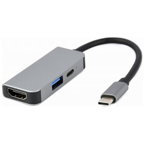 Adattatore Combinato Usb Type-c Cablexpert (hub Hdmi Pd) - A-cm-combo3-02 - Foto 4