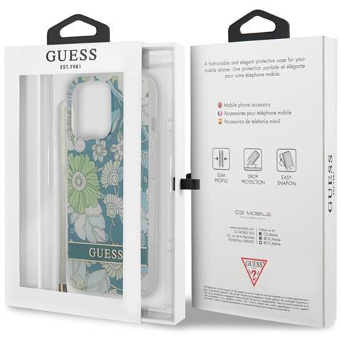 Hard Cover Flower Strap Green, Fr Iphone 13 Pro, Guhcp13lhflsn (guhcp13lhflsn) - Foto 3