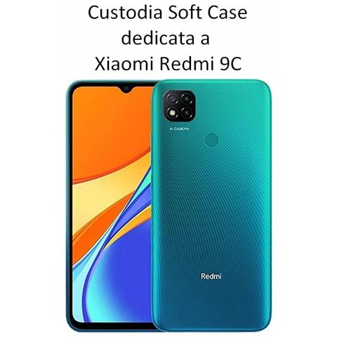 Custodia Tpu Silicone Cover Soft-case Per Xiaomi Redmi 9c Blu - Foto 2
